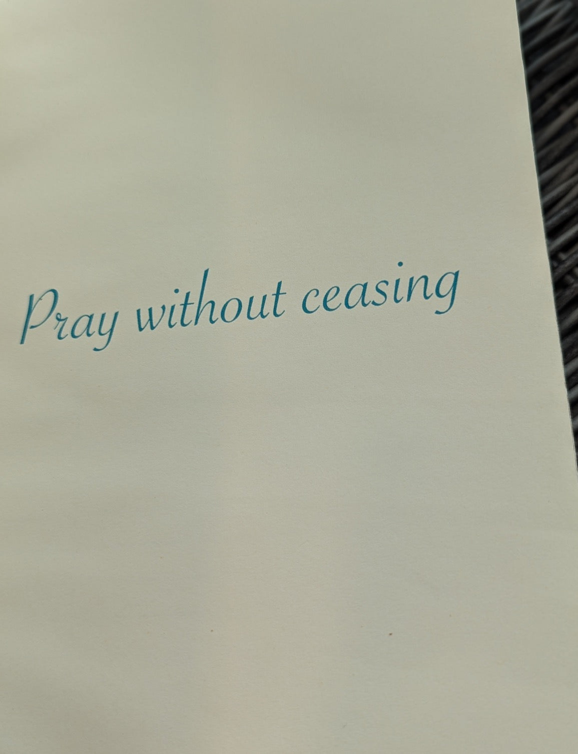 Pray Without Ceasing Prayer Journal
