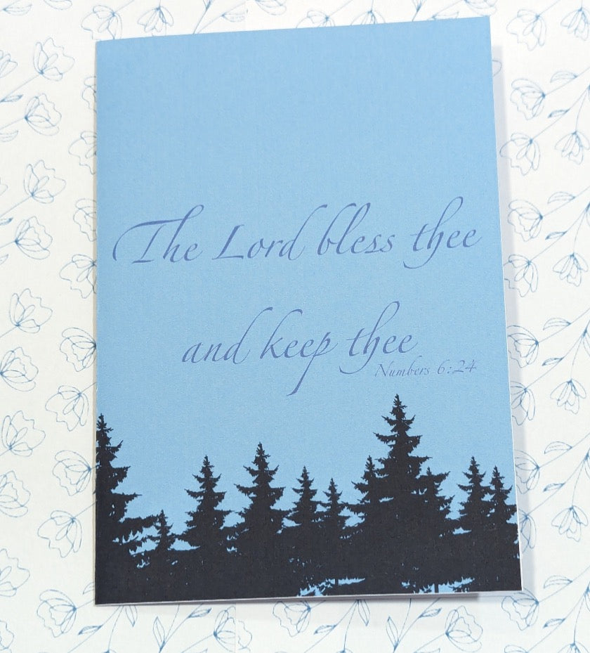 The Lord bless thee and keep thee greeting card