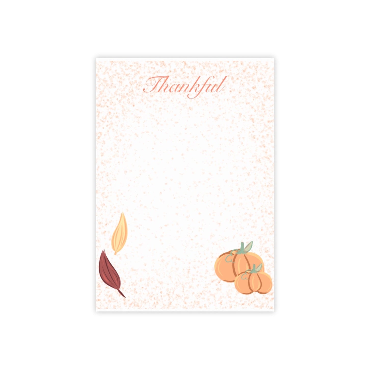 Thankful Notepad - Handcrafted Christian Fall Themed Stationery