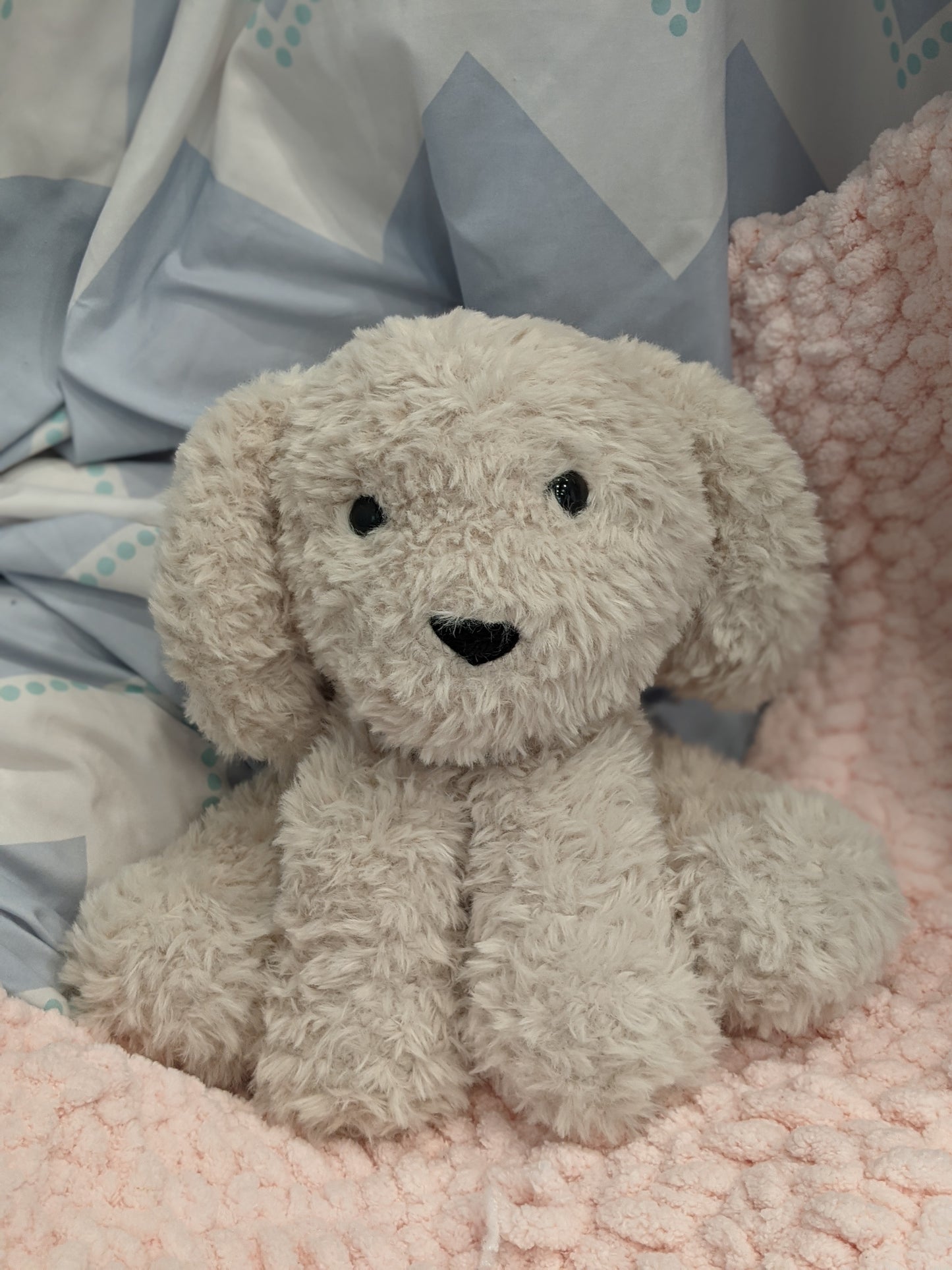 Cozy Puppy Friend | Crochet Weighted Puppy Plushie
