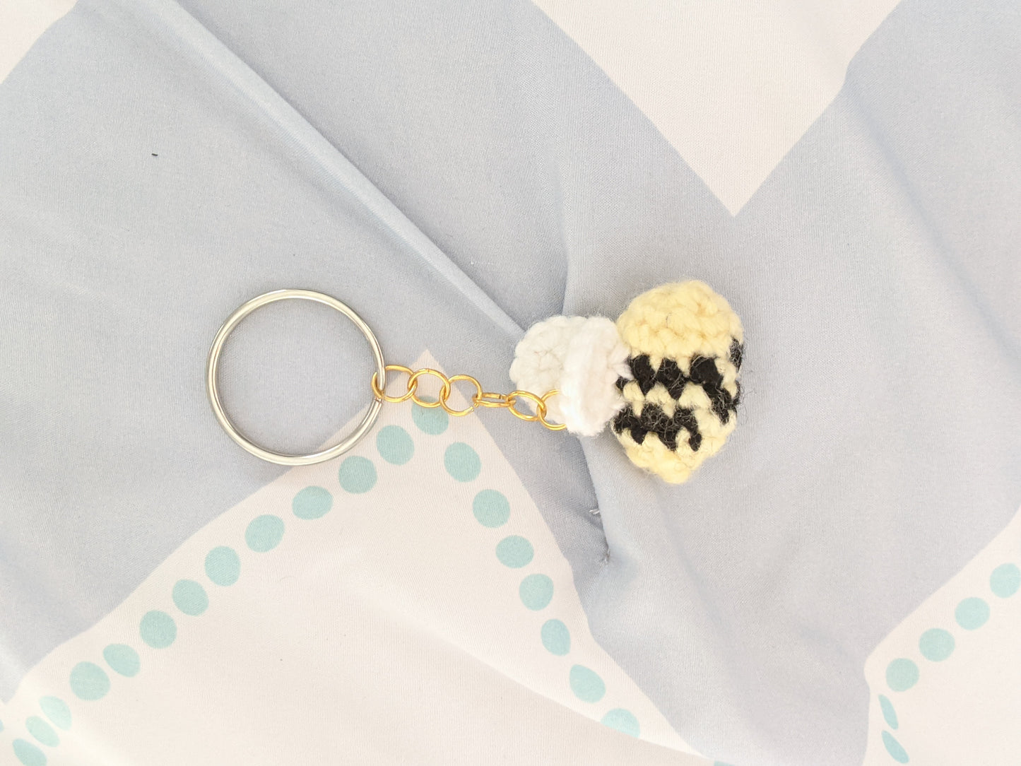 Tiny Crochet Bee Keychain | Cozy Bee Charm