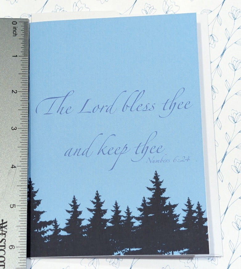 The Lord bless thee and keep thee greeting card