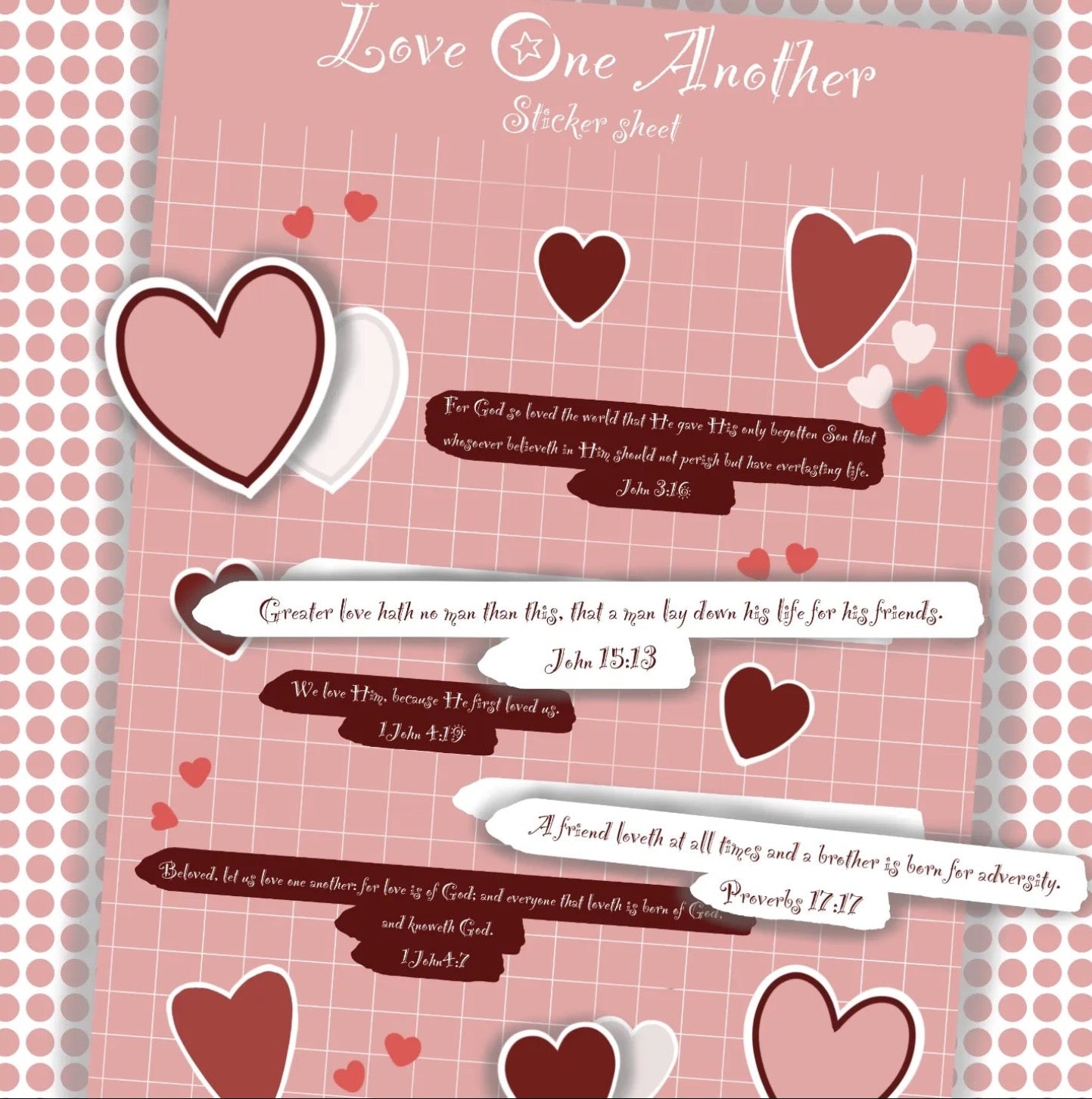 Love One Another Sticker Sheet
