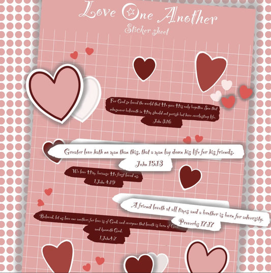Love One Another Sticker Sheet