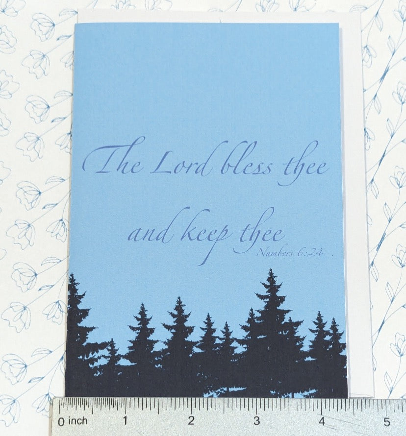The Lord bless thee and keep thee greeting card