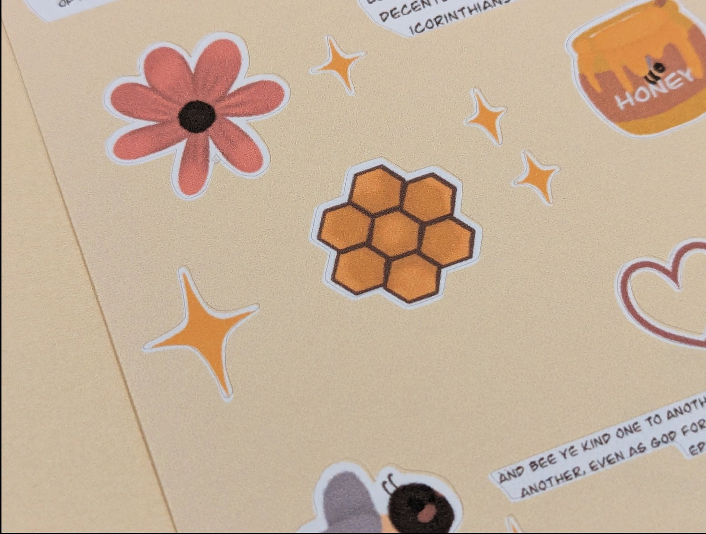 Bee ye kind sticker sheet