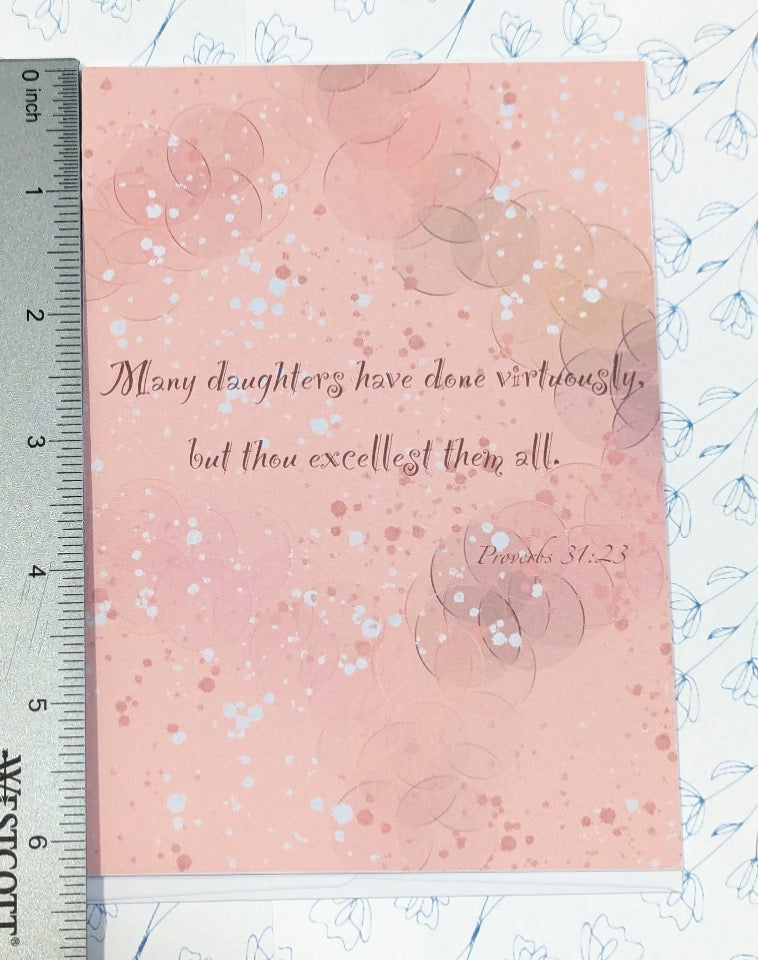 Many daughters have done virtuously greeting card