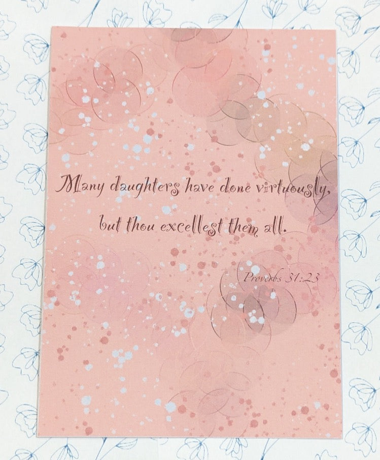 Many daughters have done virtuously greeting card