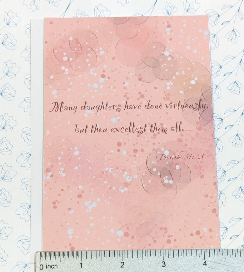 Many daughters have done virtuously greeting card