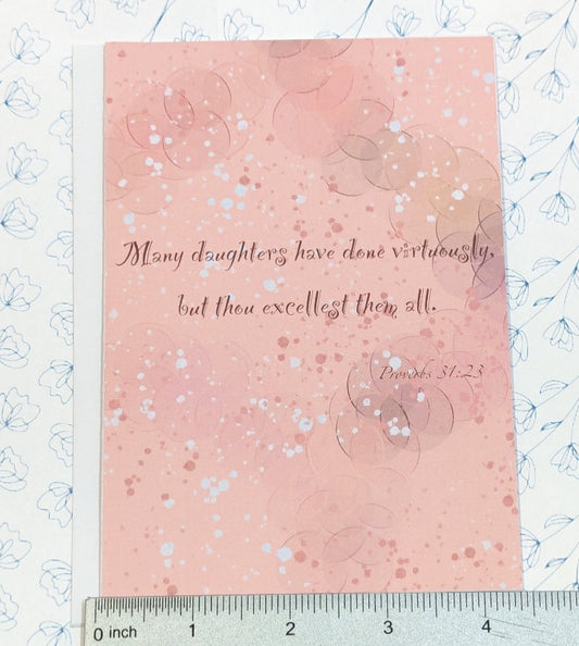 Many daughters have done virtuously greeting card