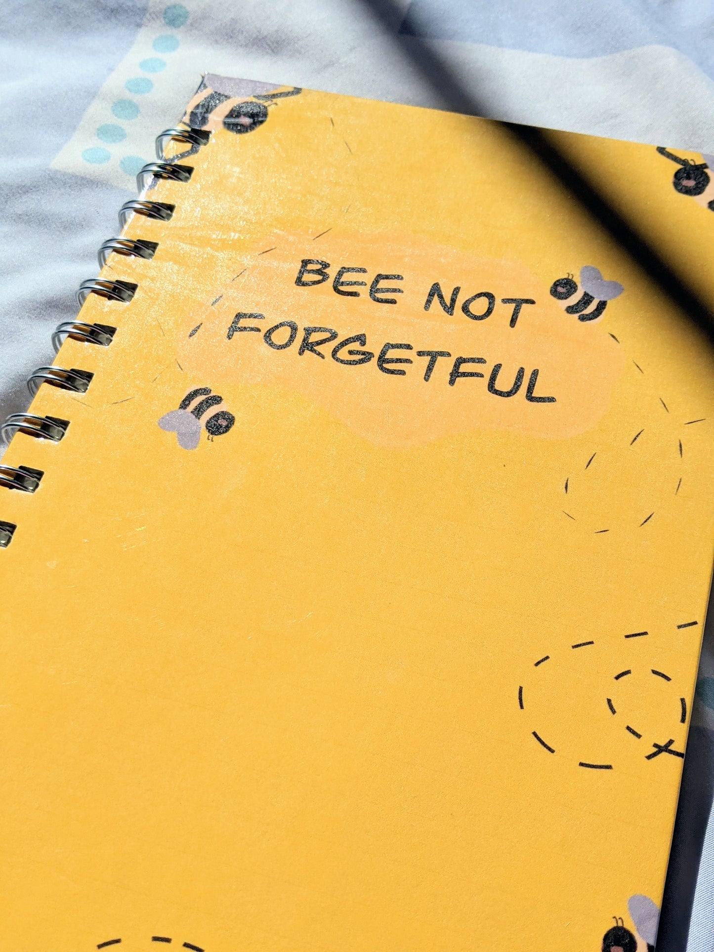 Bee Not Forgetful Spiral-Bound Hardcover Journal ✨💛