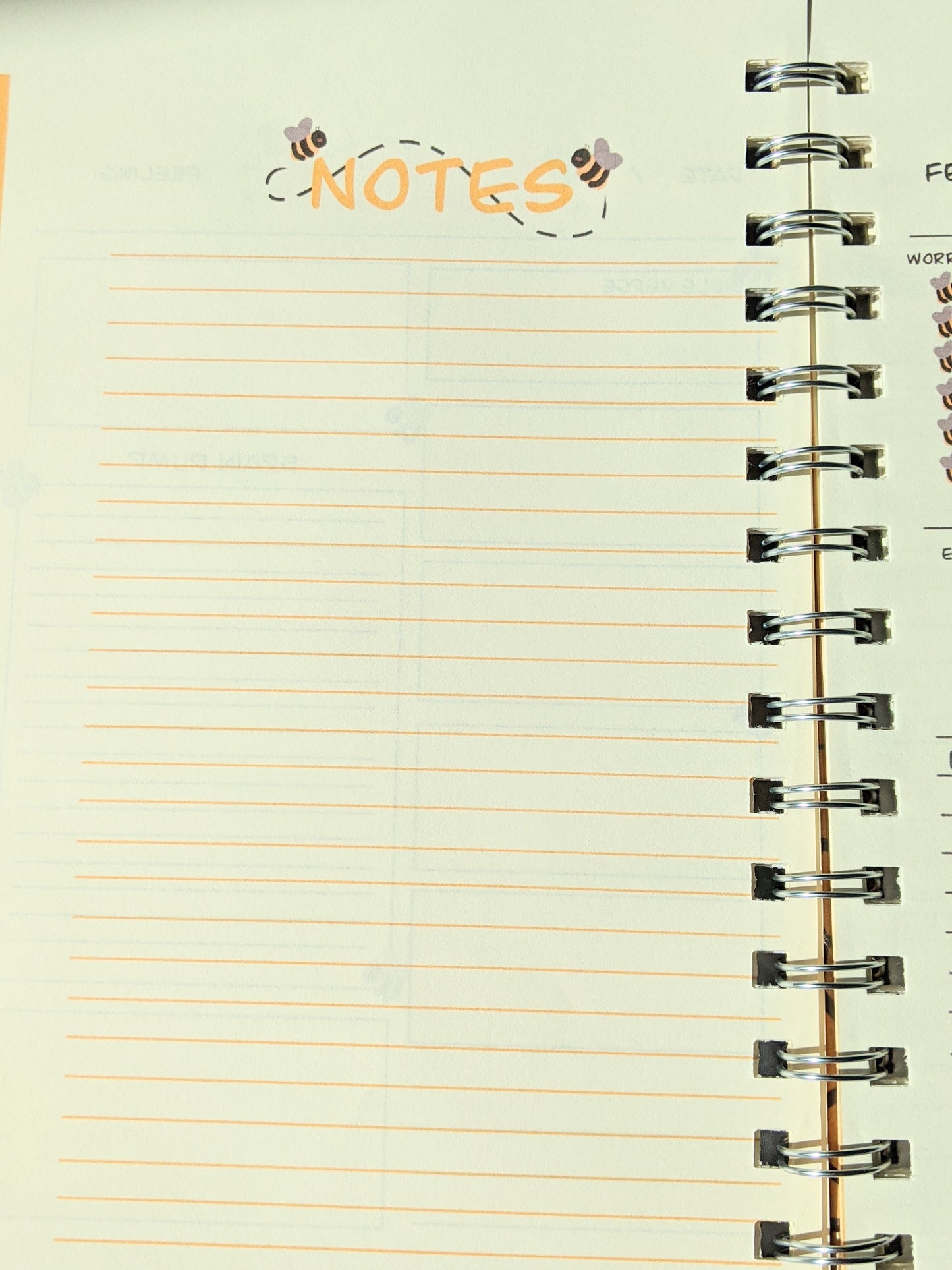 Bee Not Forgetful Spiral-Bound Hardcover Journal ✨💛