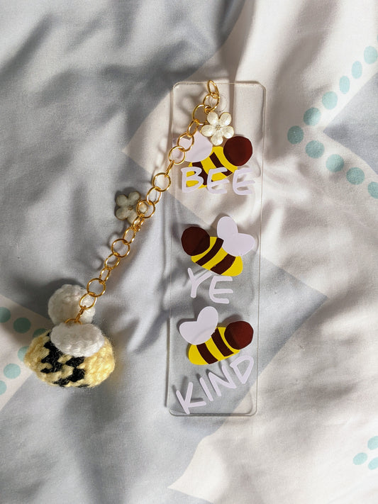 Bee Ye Kind Clear Acrylic Bookmark 💛