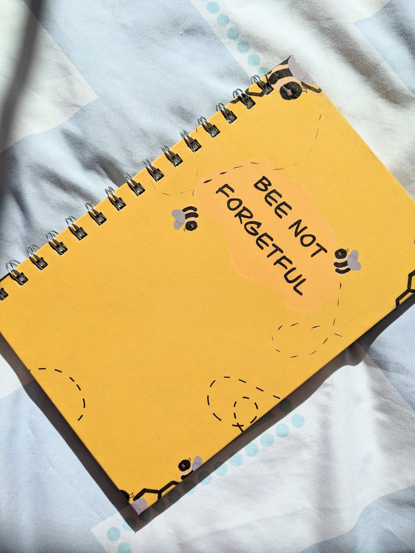 Bee Not Forgetful Spiral-Bound Hardcover Journal ✨💛