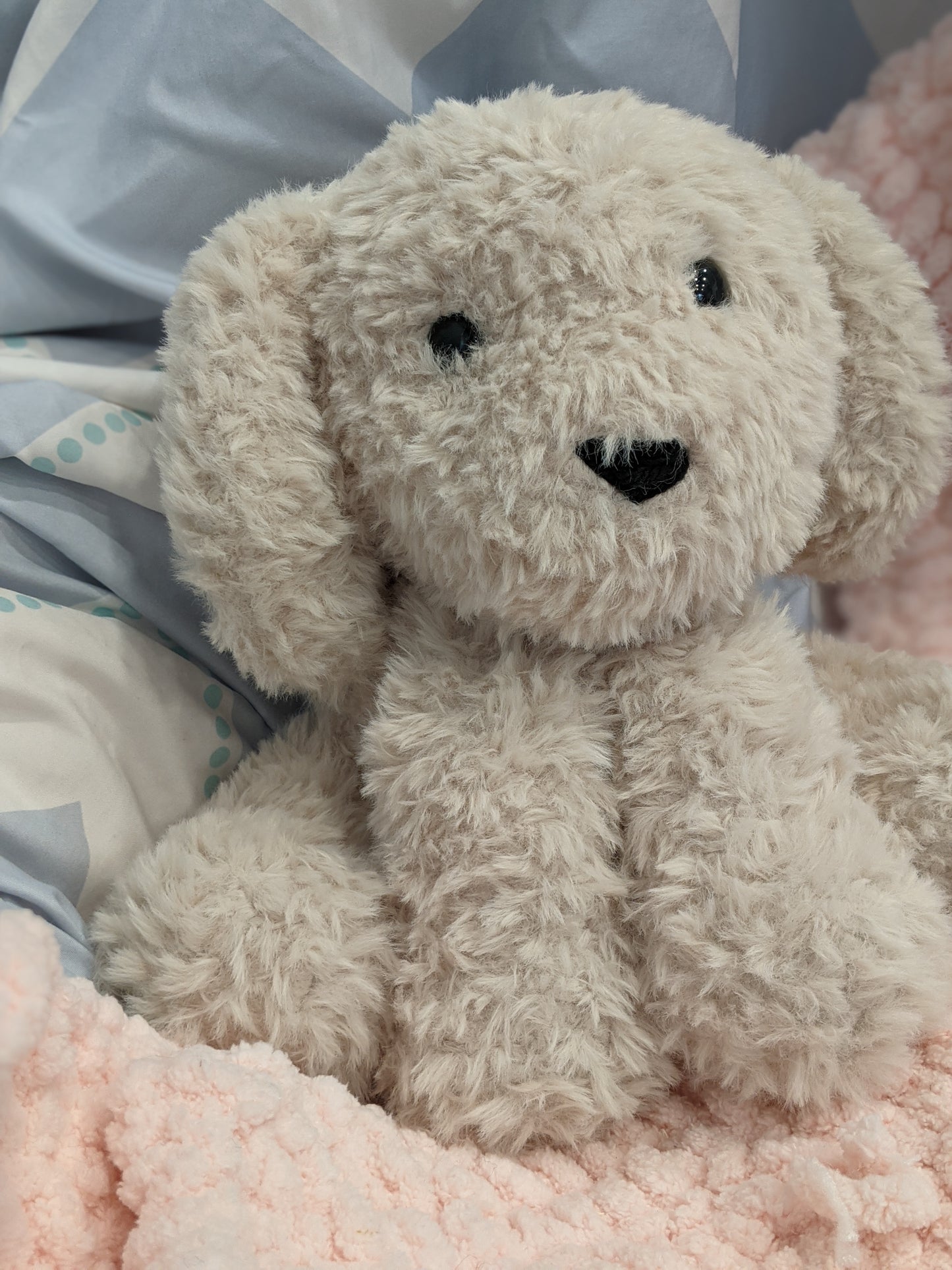 Cozy Puppy Friend | Crochet Weighted Puppy Plushie